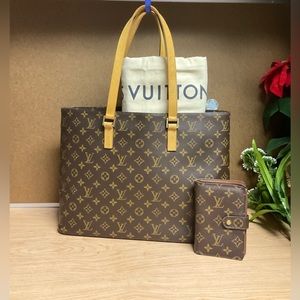 ✅LOUIS VUITTON Excellent XL Bag+Wallet